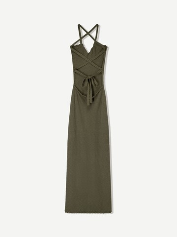 Robes en maille Bershka en vert