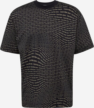 Calvin Klein Jeans T-Shirt en beige / noir, Vue avec produit
