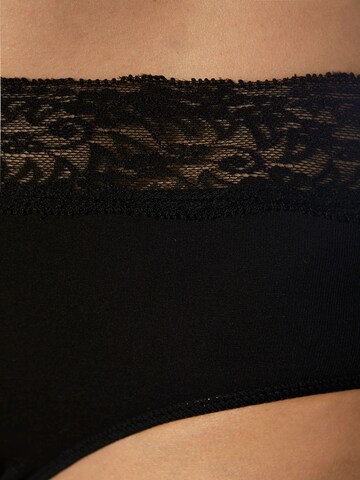 Culotte 'Atenea lace high waist panty soy fiber' zd ZERO DEFECTS en noir