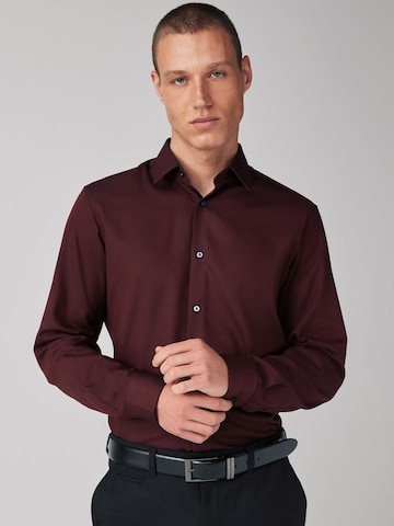 Next Slim fit Πουκάμισο σε κόκκινο: μπροστά