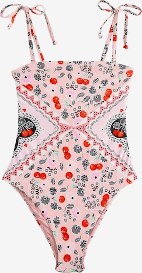 Next Uimapuku 'Cath Kidston' värissä roosa / kirkaanpunainen / musta / valkoinen, Tuotenäkymä