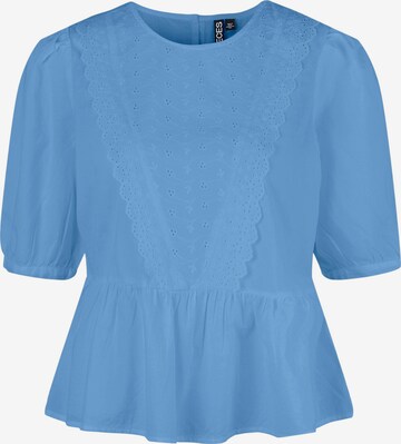 PIECES Blouse 'Vella' in Blue: front