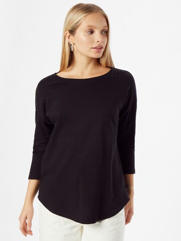 QS Shirt in Zwart: voorkant