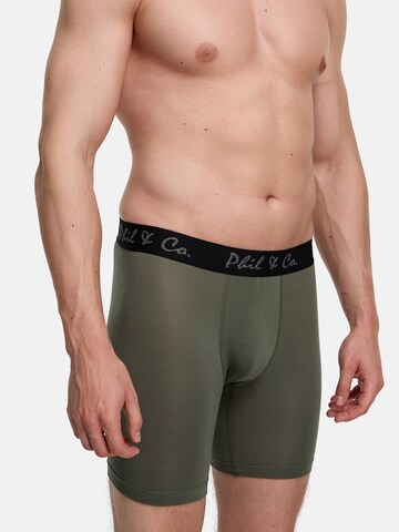 Phil & Co. Berlin - Calzoncillo boxer ' Long ' en verde
