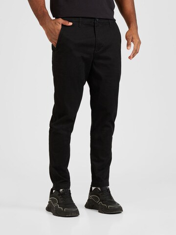 HOLLISTER - regular Pantalón chino en negro: frente