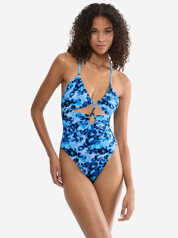 TRIUMPH Badpak ' Red Label Midnight Swim ' in Blauw: voorkant