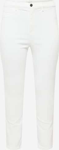River Island Plus Slim fit Jeans in White: front