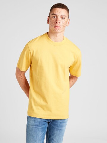 Bluză de molton 'Dapolino' de la HUGO pe galben: față
