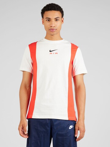 T-Shirt 'AIR' Nike Sportswear en blanc : devant