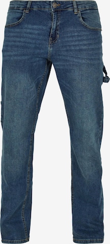 Regular Jeans cargo 'Carpenter' Urban Classics en bleu : devant