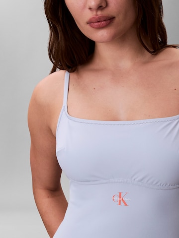 Bustier Maillot de bain Calvin Klein Swimwear en bleu