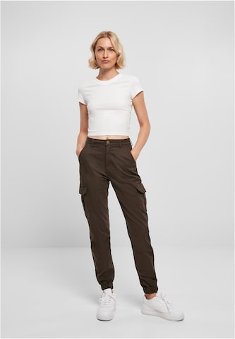 Effilé Pantalon cargo Urban Classics en marron