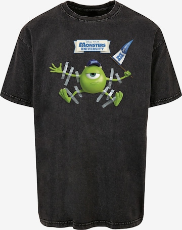 ABSOLUTE CULT Shirt 'Monster University - Taped Mike' in Black: front