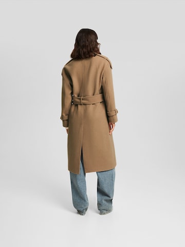 Bershka Between-seasons coat in Brown