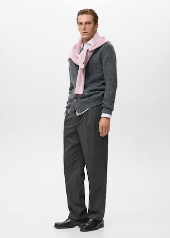 MANGO MAN Cardigan mantua in Grau