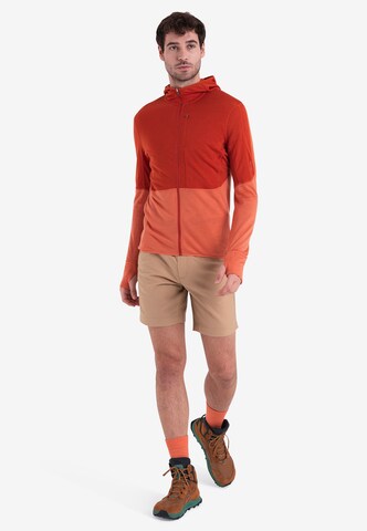 ICEBREAKER Athletic fleece jacket '200 Realfleece Descender' in Orange