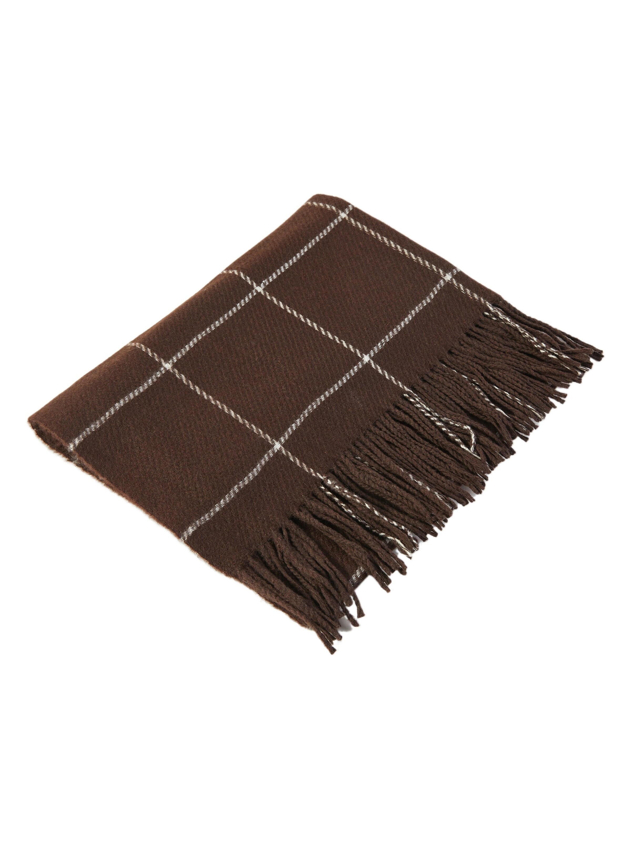 alberto cabale Scarf 'Line' in Brown