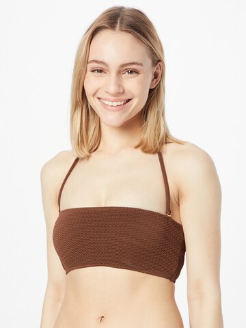 Seafolly Bandeau Bikinitop in Braun: predná strana