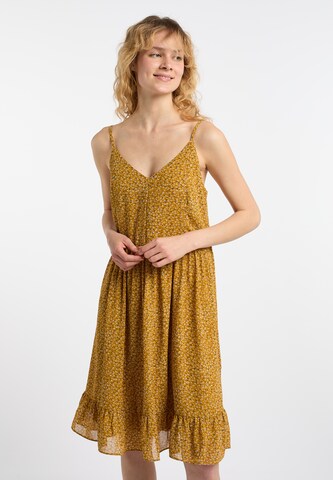 DreiMaster Vintage Summer Dress in Yellow: front