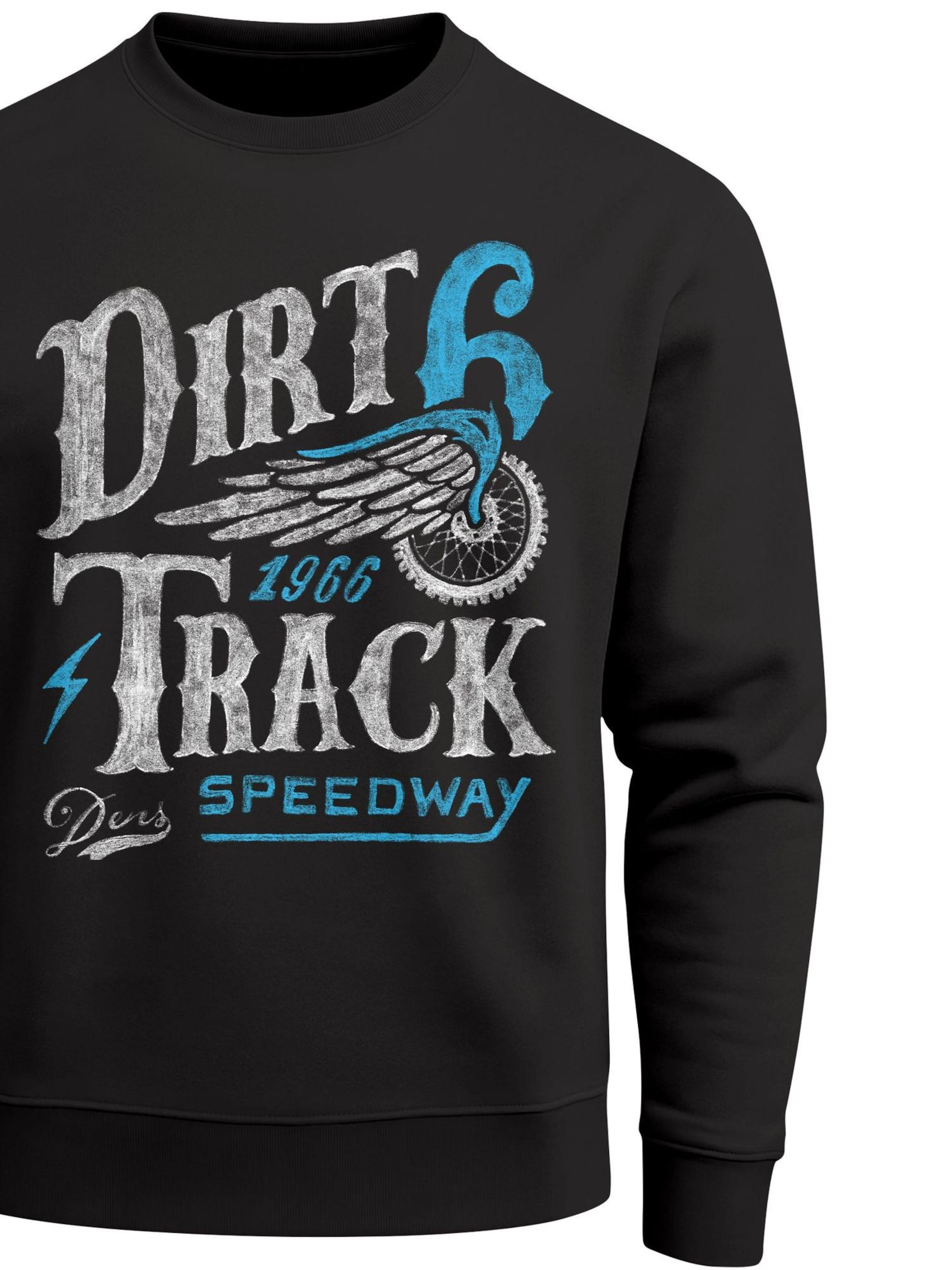 Neverless Sweatshirt 'Dirt Track' in Black