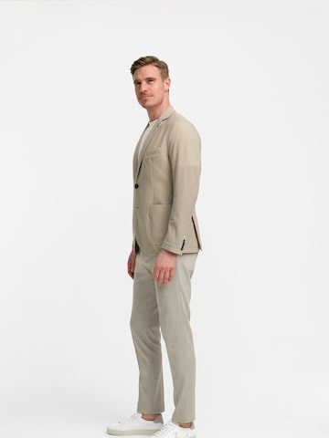 Zuitable Slim Fit Sakko 'DiBob'‌‌‌ in Beige