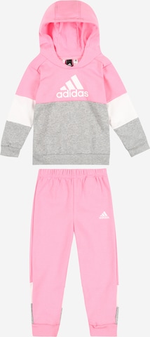 ADIDAS SPORTSWEAR Tracksuit 'Colourblock Fleece' in Pink: front