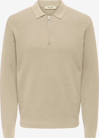 Only & Sons Pullover 'ONSPHIL' in Beige: Vorderseite