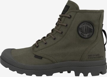 Bottines à lacets ' Pampa' Palladium en vert : devant