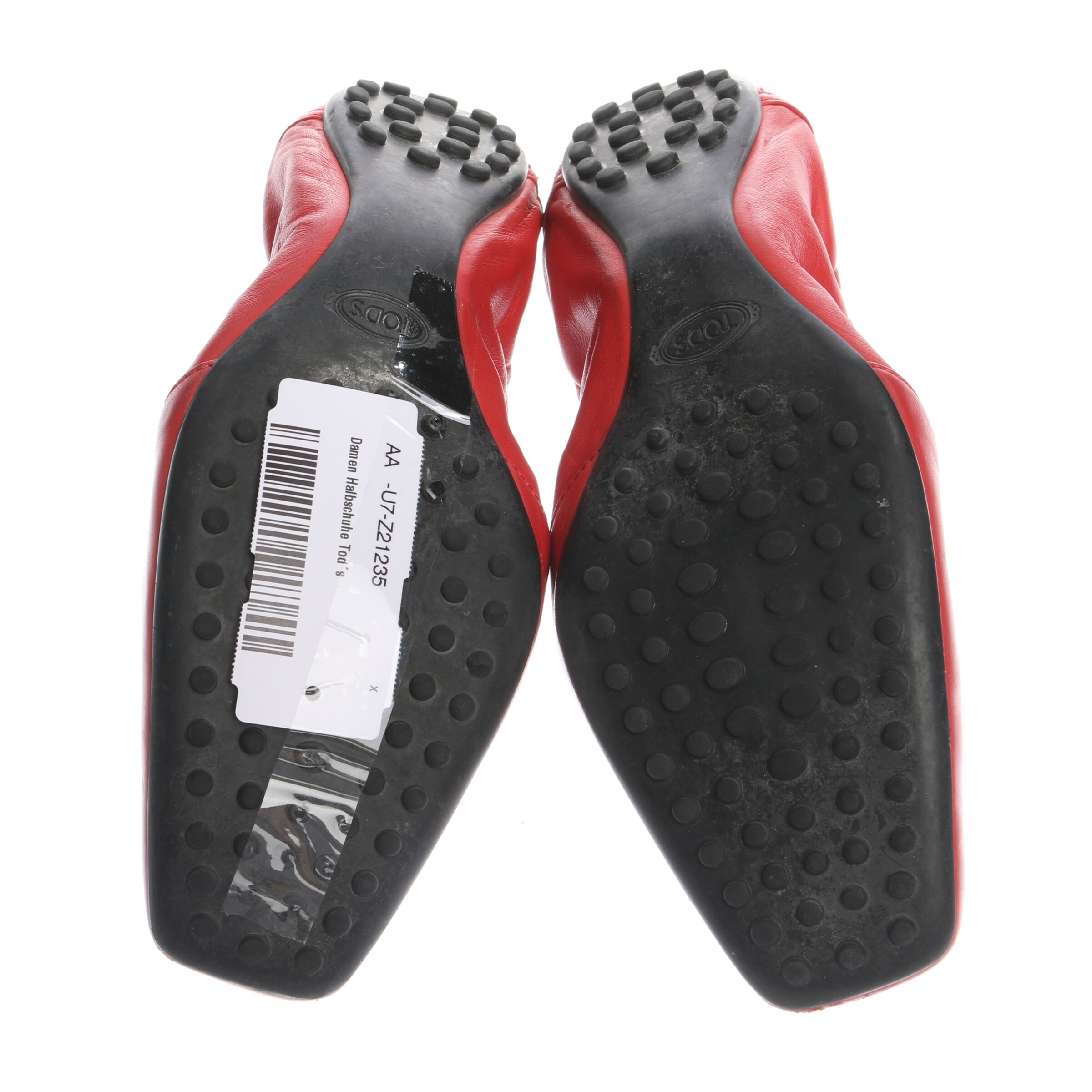 Tod's Flats & Loafers in 37 in Red