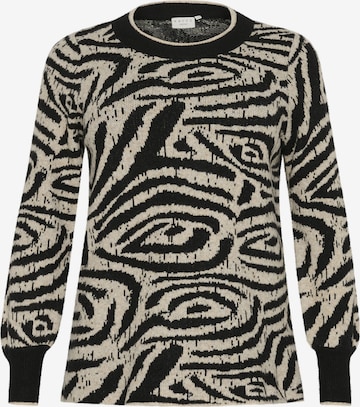 KAFFE CURVE Pullover 'Vilma' in Schwarz: Vorderseite