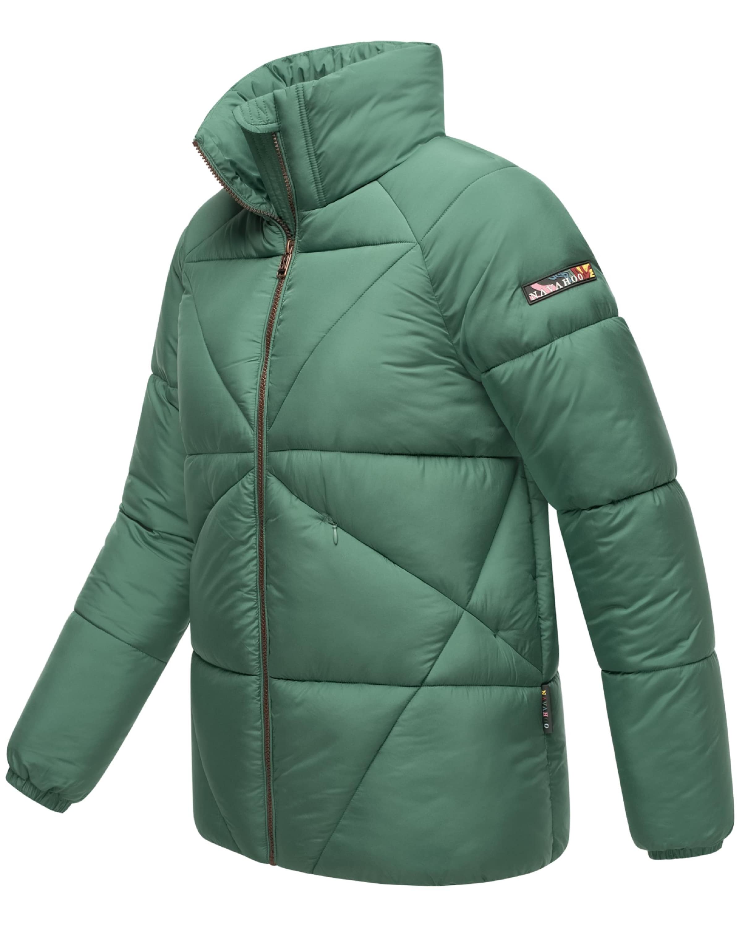 NAVAHOO Zimná bunda 'Schokolina' - Zelená