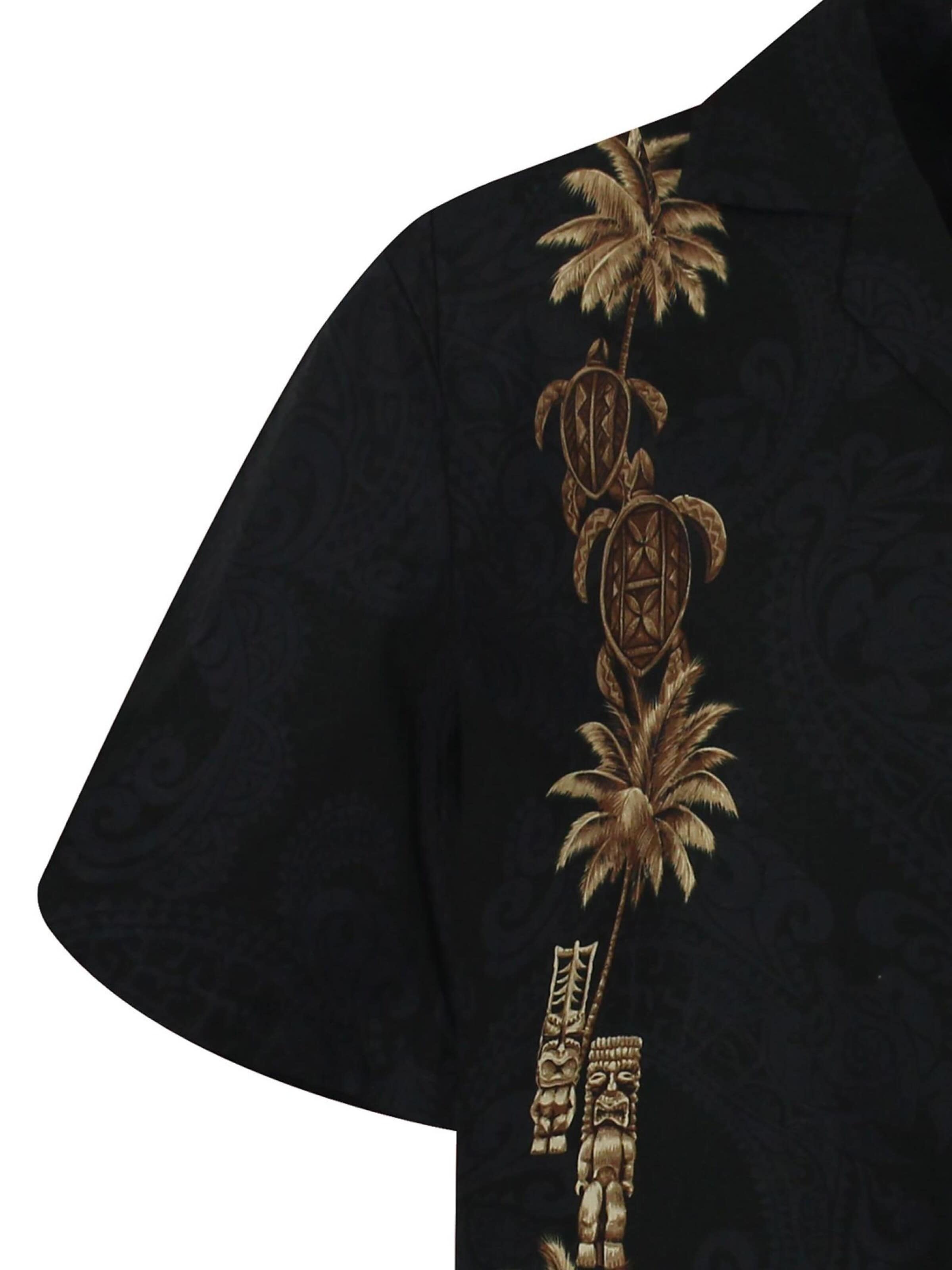 Regular fit Camicia 'Turtle New' di Pacific Legend in nero