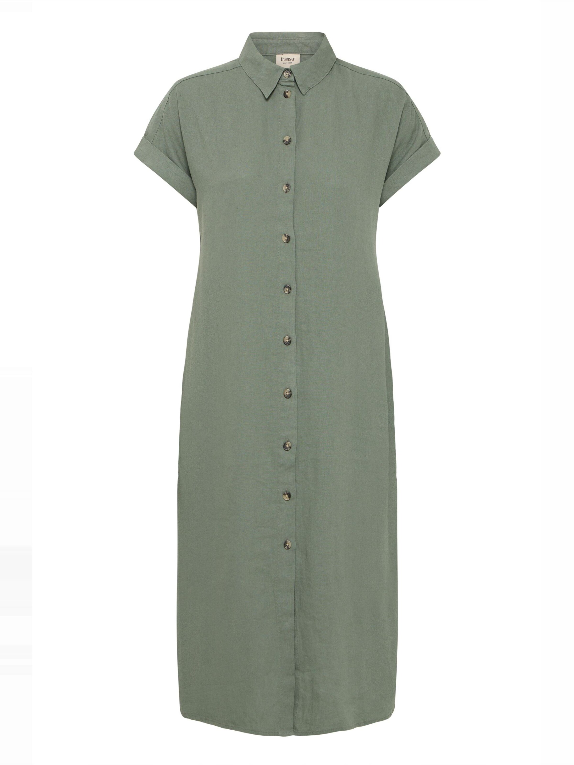 Fransa - Vestidos camiseiros 'Mallia' em verde: frente