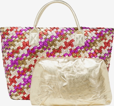 Plase de cumpărături faina pe auriu / oliv / fucsia / roșu, Vizualizare produs