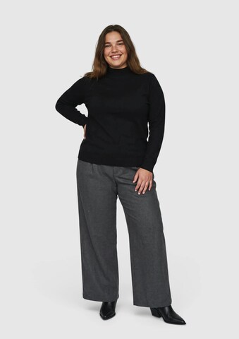 Wide Leg Pantalon à pince QS en gris : devant