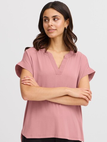 Fransa Shirt 'LIV' in Roze: voorkant