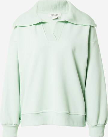 Oasis Sweatshirt in Groen: voorkant