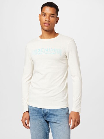 TOM TAILOR DENIM T-shirt i beige: framsida