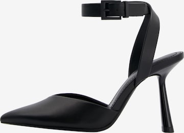 Bershka Pumps med slynger i svart: forside