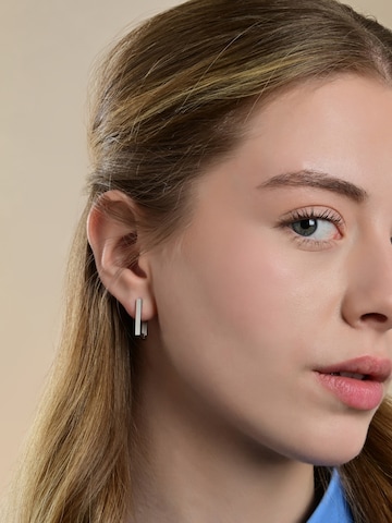 Akzent Earrings '"Maggy" aus langlebigem Edelstahl, wasserfest' in Silver: front