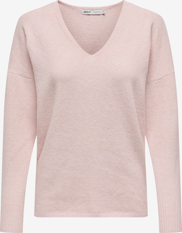 ONLY Свитер в Ярко-розовый: спереди