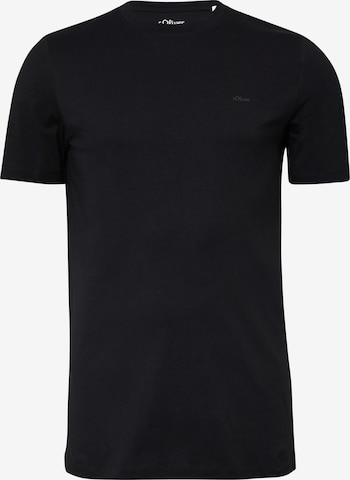s.Oliver Shirt in Zwart: voorkant