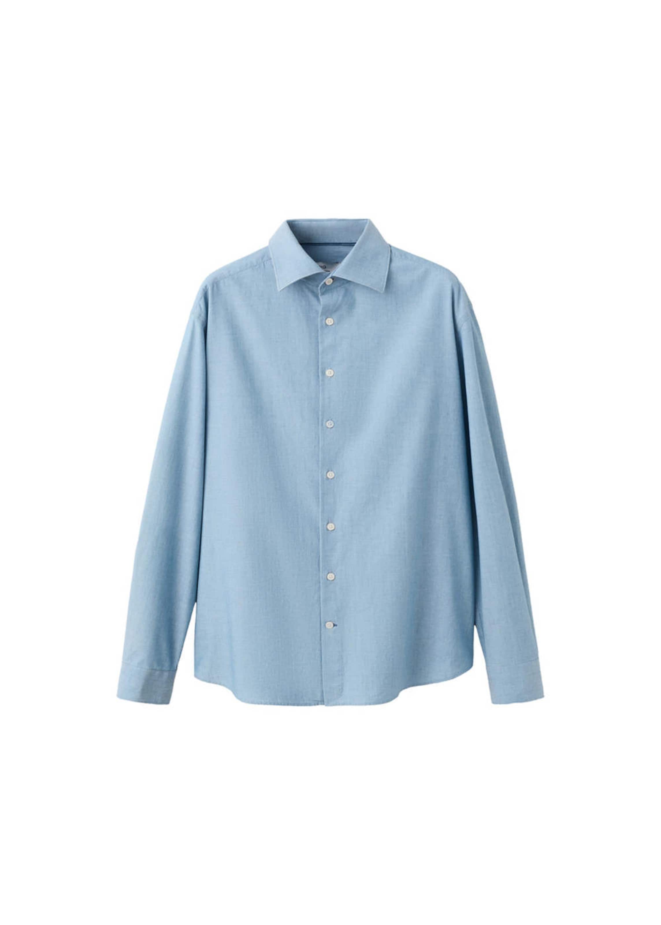 MANGO MAN Button Up Shirt 'Selection' in XL in Light blue, Item view