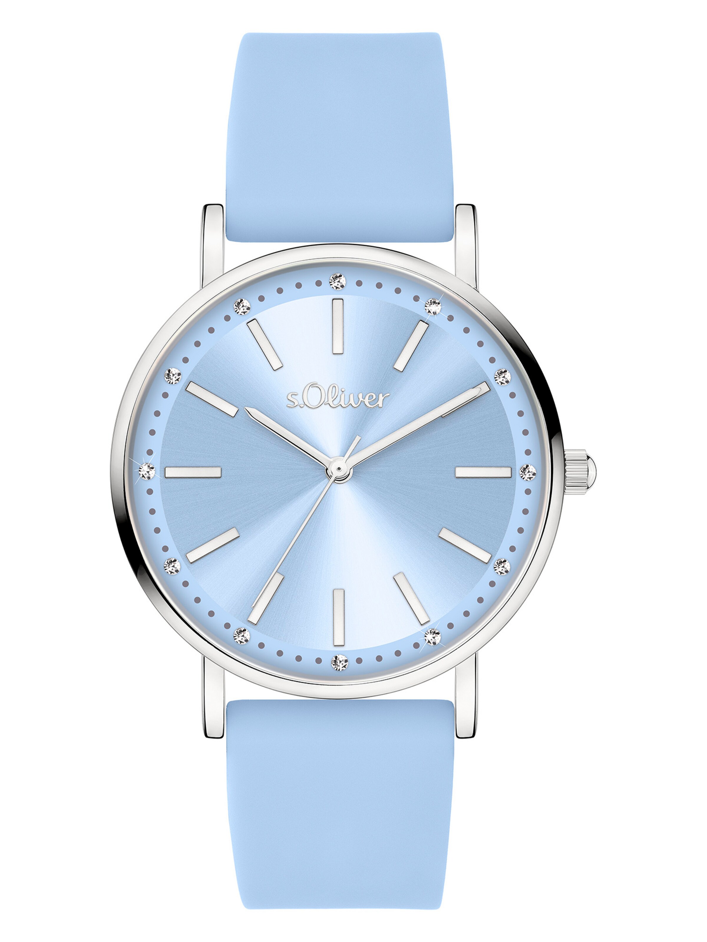 s.Oliver Analog Watch in Blue: front