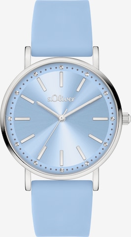 s.Oliver Analog Watch in Blue: front