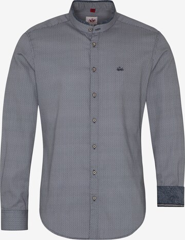 SPIETH & WENSKY Regular fit Traditional Button Up Shirt 'Dorian' in Grey: front