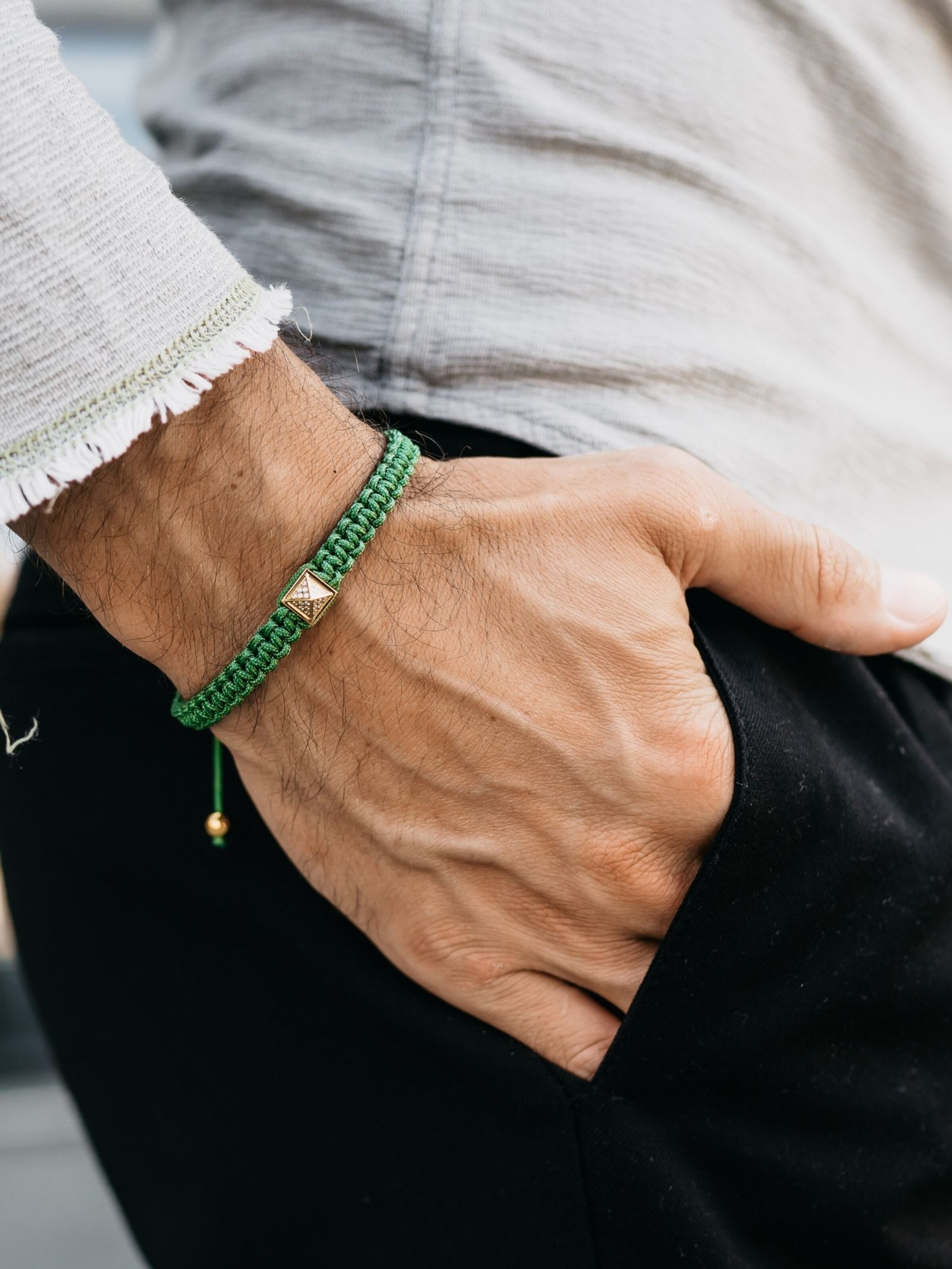 GT Collection Bracelet 'Pyramid-Bracelet' in Green