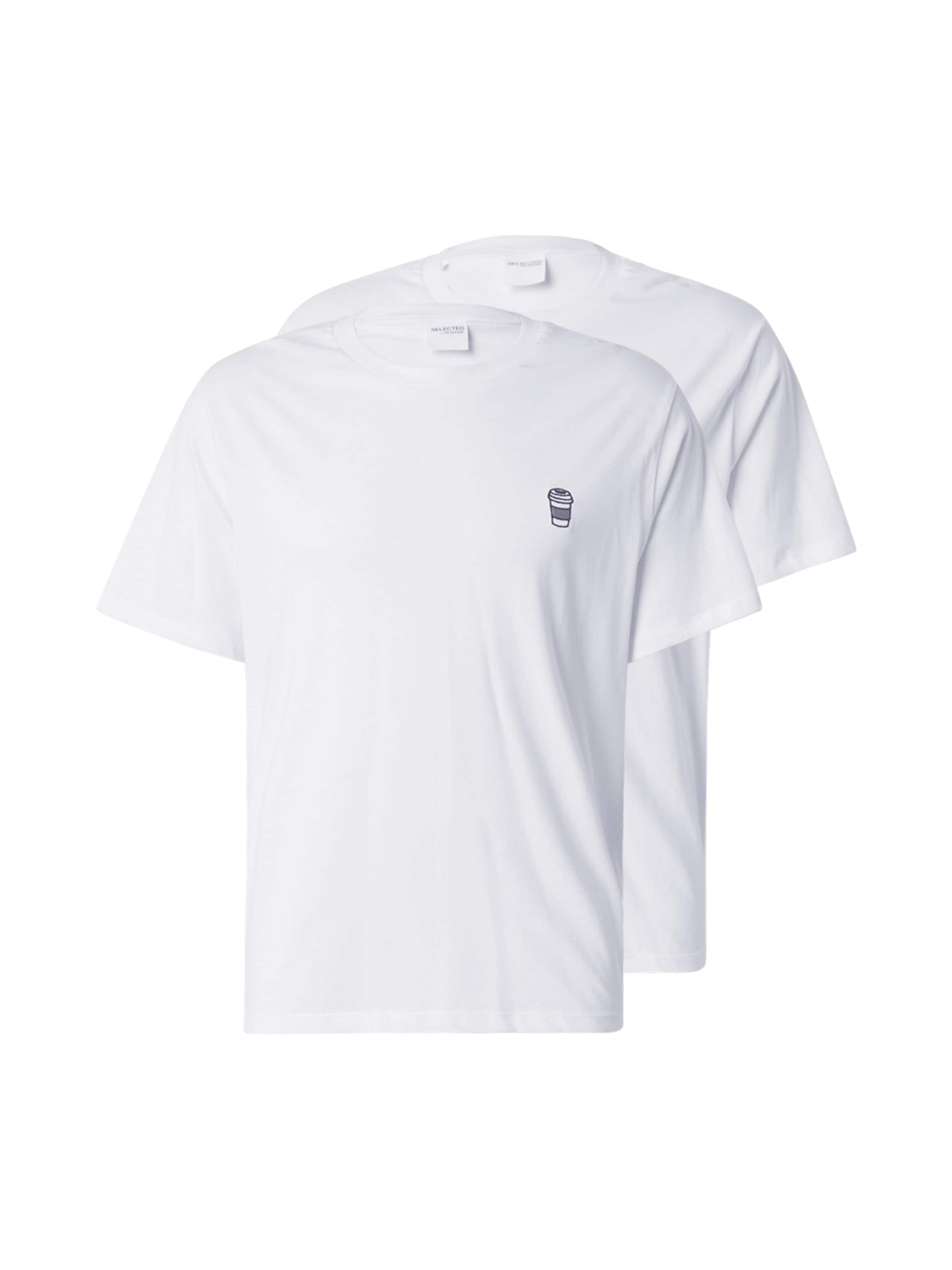 SELECTED Shirt 'SLH-AMIN' in White: front