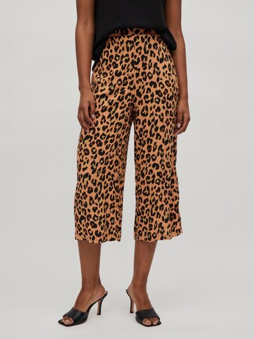 VILA Wide leg Trousers 'VIPaya' in Brown: front
