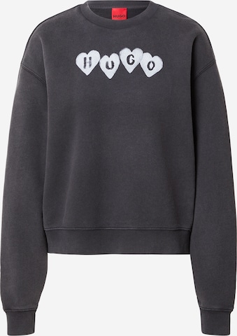 juoda HUGO Megztinis be užsegimo 'Deroxina_8': priekis